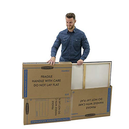 Bankers Box 3-Pack Adjustable TV/Picture/Mirror Moving Boxes | Protect TVs, mirrors, and framed art with rigid moving boxes sized for flat, fragile items. - style: Adjustable