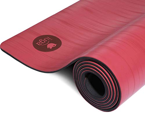 프로 미끄럼 방지 요가 매트, 두꺼운 핫 요가, 필라테스, 운동 및 홈 체육관용 - color: 밤색.