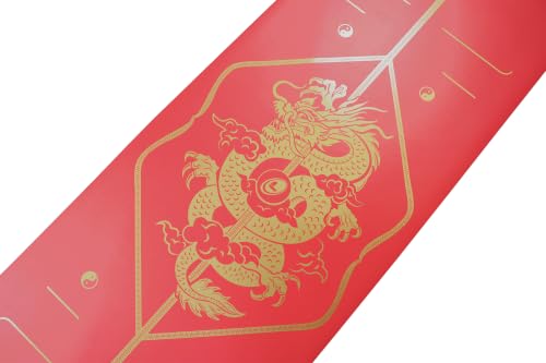 Liforme Zodiac Yoga Mat - Patented Alignment Design, Advanced Non-Slip Grip - color: Dragon Red