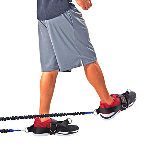 2-Pack Foot Strap for Cable Machine Fitness Attachment Shoe Workout Straps - color: Black 2 Pack