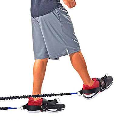 2-Pack Foot Strap for Cable Machine Fitness Attachment Shoe Workout Straps - color: Black 2 Pack