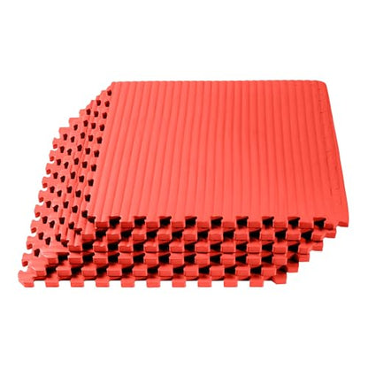 We Sell Mats 1 Inch Thick Martial Arts EVA Foam Exercise Mat, Tatami Pattern, Interlocking Floor Tiles for Home Gym, MMA, Anti-Fatigue Mats, 24 in x 24 in - size: 24 Square Feet (6 Tiles)