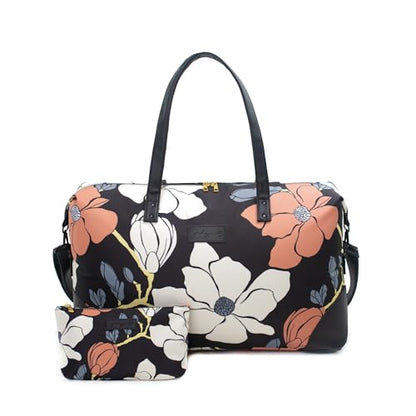 Jadyn Luna Women's Weekender Bag and Travel Duffel, Large 37 Liter Capacity - color: Magnolia, size: Large