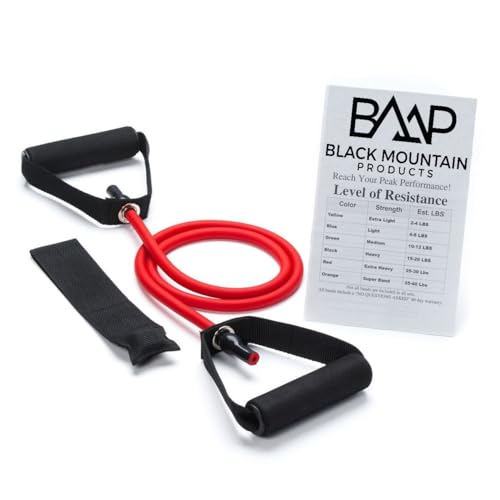 Black Mountain Products New Strong 25 -Pounds Resistance Bands - color: Red