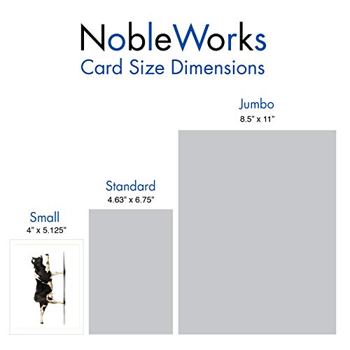 The Best Card Company - 20 Blank Yoga Animal Cards (4 x 5.12 Inch) - All Occasion Set (10 Designs, 2 Each) - Bovine Nirvana AM6545OCB-B2x10 - style: Bovine Nirvana