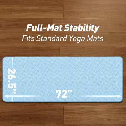 LETSHAKE Hot Yoga Mat Towel, Non-Slip Double-Sided Grip, 72 x 26.5 in | 500 GSM Microfiber Faster Sweat Absorption, Fade-Resistant, Machine Washable, Built to Last, Pilates & Bikram