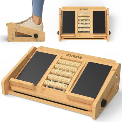 HOTWAVE Slant Board for Calf Stretching with Foot Massage Roller