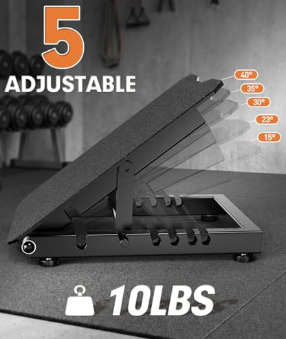 Steel Slant Board for Calf Stretching, Commercial Incline Board