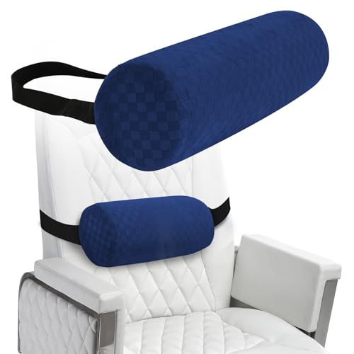 Coeyese Lumbar Roll Pillow for Lower Back Support, Dark Blue, 11*4.3'' - color: Dark Blue, size: Short-11*4.3''