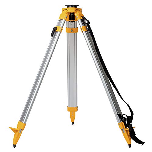 DEWALT Tripod Stand, Heavy Duty, Construction Tripod, Built-In Strap for Easy Transport on Jobsites (DW0737)