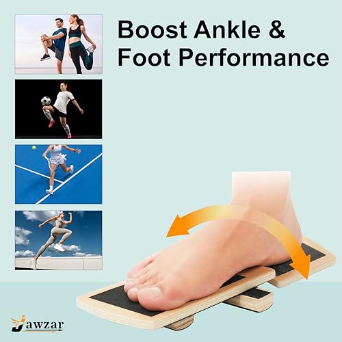 Ankle Balance Board for Physical Therapy & Recovery – Foot & Ankle Strengthener with Non Slip Surface, Single Leg Trainer for Sprains, Plantar Fasciitis, Mobility & Stability Training – Rehab & Workout Equipment