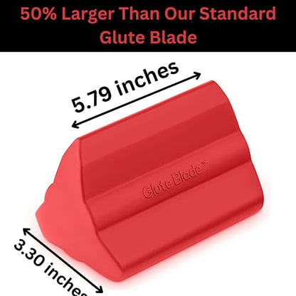 Piriformis Massage Roller, Larger Size, Hard Density, Red | Targeted Trigger Point Massager Tool for Hip, Leg, Lower Back, Muscle Knot Release and Sciatica, 3 Different Heads - style: Larger Size