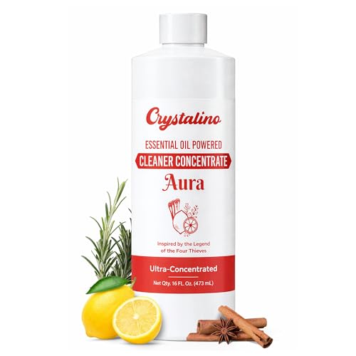Aura Natural Cleaner Concentrate – Inspired by the legend of the Four Thieves Essential Oils, 16oz