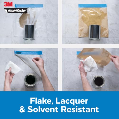 3M Hand-Masker Painter's Plastic Plus, 9 x 400-Feet, MFB-9 | Masking Film, Protects Surface From Paint Splatters, Drips, Roller Mist or Spray, Lacquer and Solvent Resistant