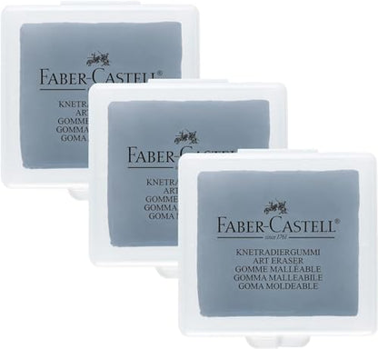 Faber-Castell Kneadable eraser in plastic box (Pack of 3)