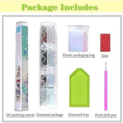 Leopard Diamond Art Kits for Adults,Lucky Diamond Painting Kits 12X16 Inch | 5D Diamond Art Paintings for Beginners,Round Full Drill Diamond Dot Tools Kit,Extra Diamonds,Stress Relief Craft,DIY Gift - color: Poker-0305