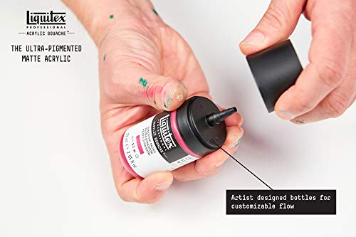 Liquitex Acrylic Gouache Paint Set, 6 x 22ml (0.74-oz), Primaries | Ultra pigmented, low viscosity, flat matte finish, no brush strokes, permanent & non-cracking & perfect for color-blocking - style: Primaries Set 12 x 22ml (0.74-oz)