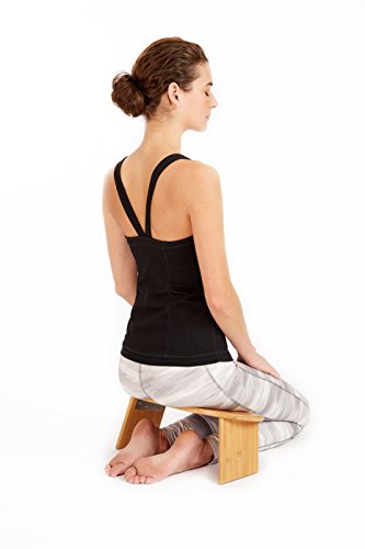 Bamboo Ergonomic Folding Meditation Bench - Seiza Bench - Ideal for Vipassana and Transcendental Meditation