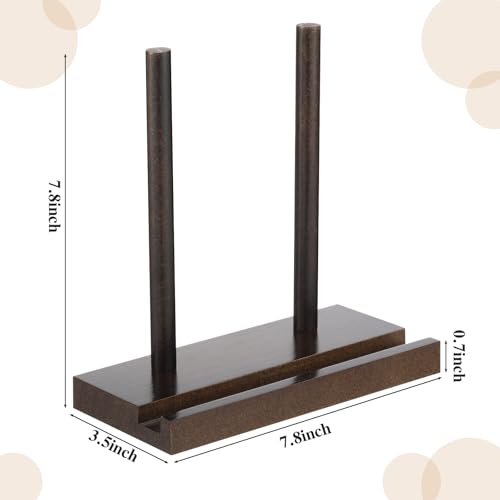 RattanView Tabletop Wooden Display Stand Wooden Easel Book Display Holder Artwork Storage Rack for Picture Plate Frame Albums Record Magazine Tablet Canvas Board(7.8 x 3.5 x 7.8 Inch) - size: 7.8 x 3.5 x 7.8 Inch