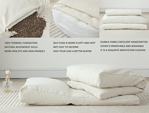 Meditation Cushion,Meditation Pillow and Zabuton 2-in-1 Portable Design(50 * 70CM).