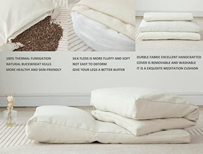 Meditation Cushion,Meditation Pillow and Zabuton 2-in-1 Portable Design(50 * 70CM).