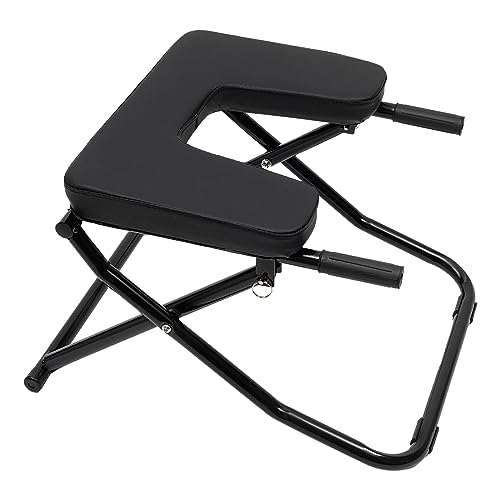 Yoga Headstand Bench, Yoga Inversion Chair, Inversion Chair, Headstand Trainer for Practice Head Stand, Shoulderstand and Strength Training - color: Black