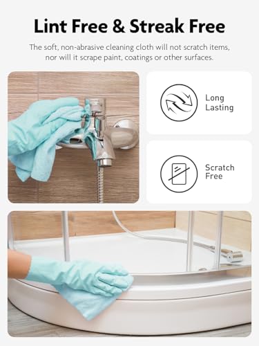 Fantasticlean Microfiber Cleaning Cloth Roll- 40 Sheets, 12" x 12" (Blue) - color: Blue, size: 40 pack