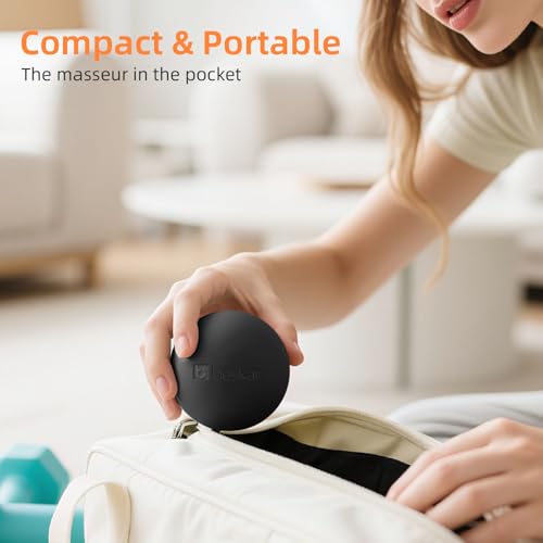 Massage Lacrosse Balls for Myofascial Release, Trigger Point Therapy - color: Black