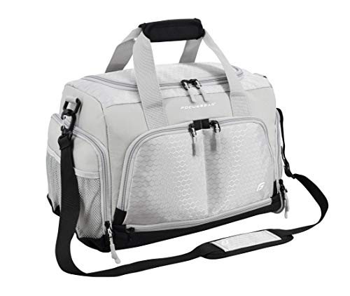 Ultimate Gym Bag 2.0: The Durable Crowdsource Designed Duffel Bag with 10 Optimal Compartments Including Water Resistant Pouch - color: Silver, size: Small (15")