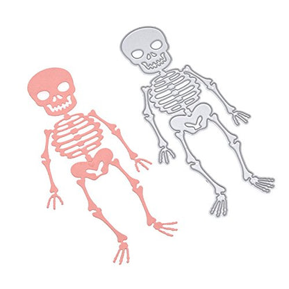 Cutting Dies Handmade DIY Paper Cards Album Decoration Stencils Template Embossing for Card Scrapbooking Craft (Skeleton) - style: Skeleton