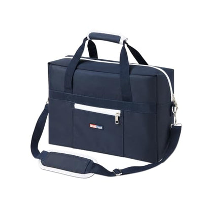 Gym Bag for Women Men, Water-Resistant Duffle Bag for Travel Sports, Lightweight Carry On Bag with Handles and Detachable Shoulder Strap (Blue) - color: Blue