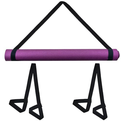 2 Pcs Yoga Mat Carrier Strap, Yoga Mat Strap for Carrying, Adjustable Yoga Mat Multi-Purpose Straps Carrier Strap Yoga Sling for Yoga Mat Exercise