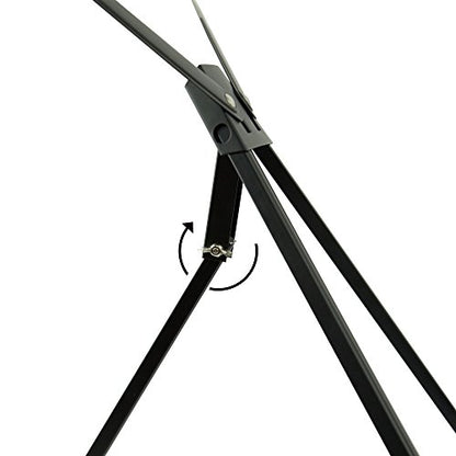 Conda Aluminum Tabletop Easel, Portable Tripod Display Stand Adjustable Height from 15" to 21" with Extension Arm Wings, Desktop Display Easel for Canvas, Paintings, Photos, Signs - style: Black, 1 Pcs