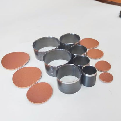 Alloy Steel Round Shape Cutting Die for Cardboard, Leather, PVC, Fabric Good Helper for Handicraft (Steel) - color: Steel