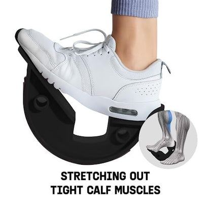 Yes4All Foot Rocker, Effective Calf Stretching and Foot Massager Stretcher for Plantar Fasciitis Relief, Improved Flexibility, Ergonomic Design for Home Exercise - color: B. Black - Single