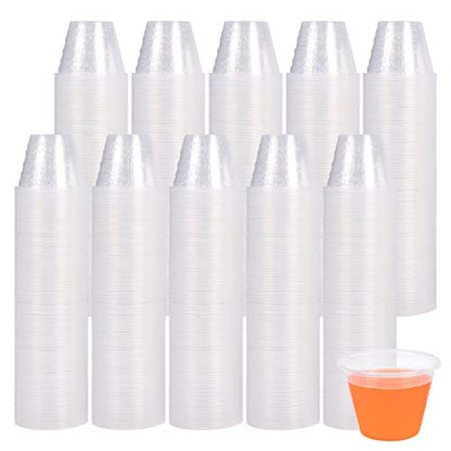 Disposable Medicine Cups 500 Pack - 1 oz Graduated Plastic Measuring Cups for Liquid Medication, Pills, Mouthwash, Medical Dosing & DIY Crafts - size: 500 Pack