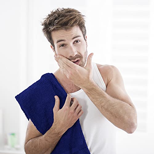 Utopia Towels Salon Towels, Pack of 24, 16x27 in, 100% Cotton, Royal Blue - color: Royal Blue, size: 24 Pack