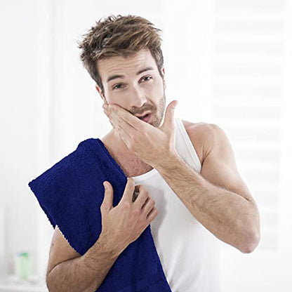 Utopia Towels Salon Towels, Pack of 24, 16x27 in, 100% Cotton, Royal Blue - color: Royal Blue, size: 24 Pack