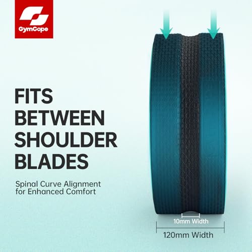 GymCope Back Roller Wheel, Spine-Safe Groove for Deep Stretch, 530 lbs - color: Mint Green, size: 4"+6"+10"+13"