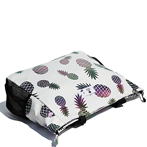 ESVAN LARGE BEACH BAG Water Resistant Lightweight 20 inch Women Oversize Tote Bag for Gym Beach Travel Pool Yoga Nurse - color: A4