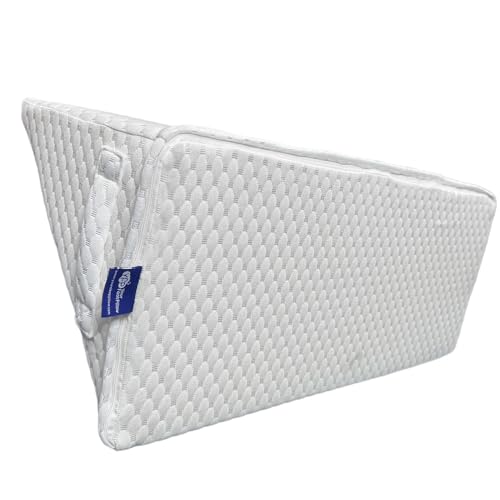 Triangle Foot Pillow - Optimal Restful Sleep Blanket Elevation Wedge Pillow, Comfortable Sleep Leg Pillow, Ankle Support Pillow, Recommended for Back/Knee/Hip Pain - color: White Triangle
