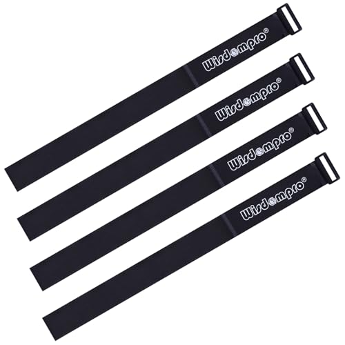 Wisdompro Extra Large 4 Pack 2 x 48" Hook & Loop Tie Down Straps Heavy Duty - size: Extra Large 4 Pack, 2 x 48 Inch