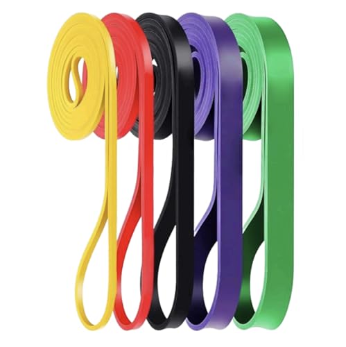 Resistance Bands Set (5 Levels) – Workout Exercise Bands for Strength Training, Home Fitness, Yoga, Pilates & Physical Exercise
