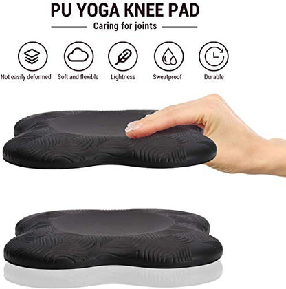 Yoga Knee Pad Cushion Extra Thick for Knees Elbows Wrist Hands Head Foam Yoga Pilates Work Out Kneeling pad - color: lake blue