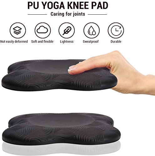 Yoga Knee Pad Cushion Extra Thick for Knees Elbows Wrist Hands Head Foam Yoga Pilates Work Out Kneeling pad - color: Light Blue
