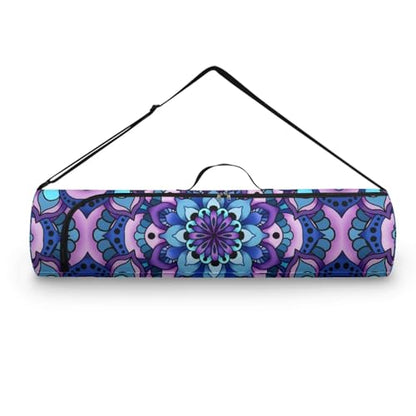 Yoga Mat Bag Portable Yoga Mat Holder with Adjustable Strap Lighweight Gym Tote Bag with Handle - color: Boho Mandala