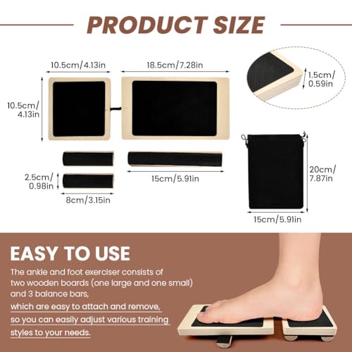 Ankle Balance Board Ankle Strengthener Exerciser for Sprained, Foot Strengthener Exerciser for Stability Exercises, Posture Correction, Balance Training