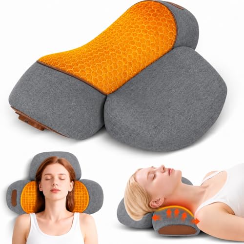 3-in-1 Neck Massage Pillow with Heat & Traction, Neck Hump Corrector