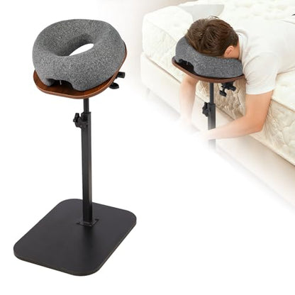 Massage Headrest for Bed Sofa Home Massage Stand with Memory Foam Face Pillow, Bedside Home Massage Bed, 17.7-31inch Height Adjustable Easy to Install Recovery After Eey Surgery
