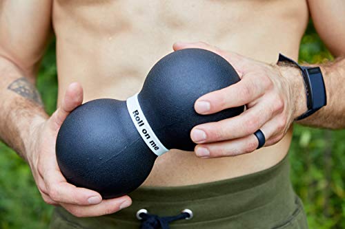 Roller Fitness Infinity Roller, Peanut Foam Roller, Large 8-Inch Double Massage Ball Exercise Roller (Black - Firm) - style: Black - Firm